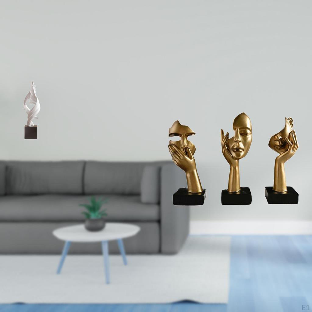 Abstract Statue Figurine Decorative Souvenir Sculpture for House Office Coffee Table Bookshelf