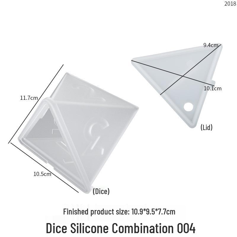 Poppy DIY Silicone Mold for Large Dice, Epoxy Resin, Candle, Soap, Incense, Plaster, and Ornament Display
