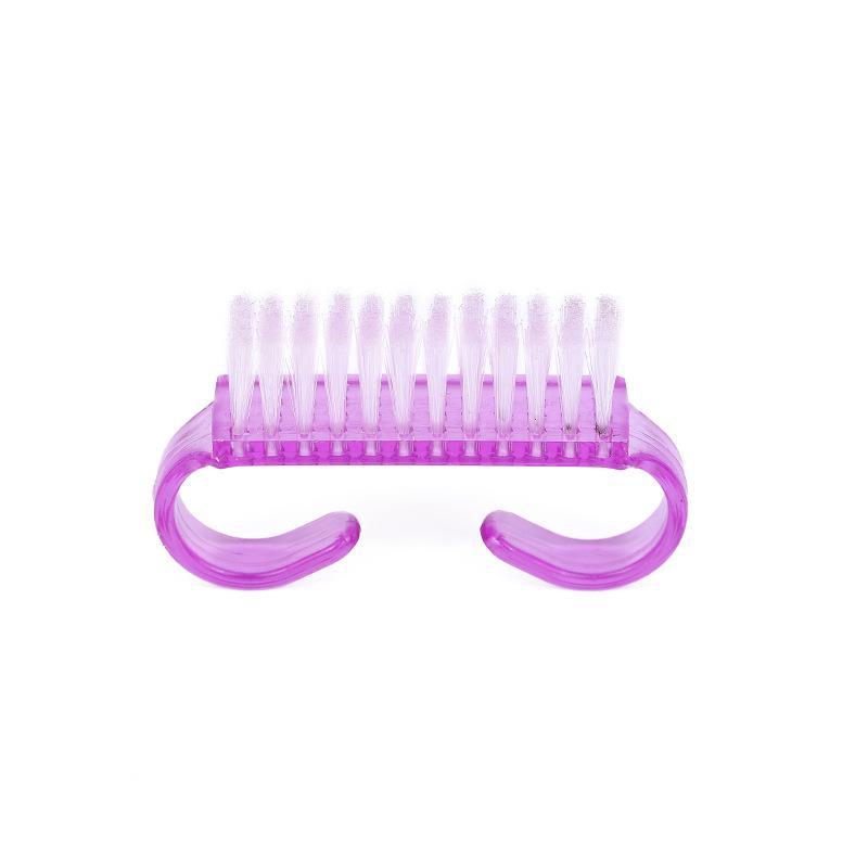 Acrylic Nails Art Brush 4 Color Nail Art Manicure Pedicure Soft Remove Dust Plastic Cleaning Nail Brushes File Tools