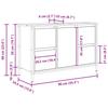 Grey Sonoma Bathroom Vanity Cabinet with Drawers 90 X 34.5 X 60 Cm