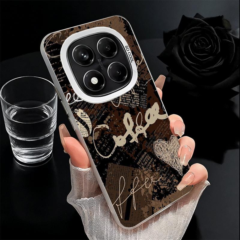 Black Coffee Fashion Style Soft Phone Case for Samsung Galaxy S24 S25 FE S26 Edge S23 Ultra S22 Plus S21 + Shockproof Cover Back