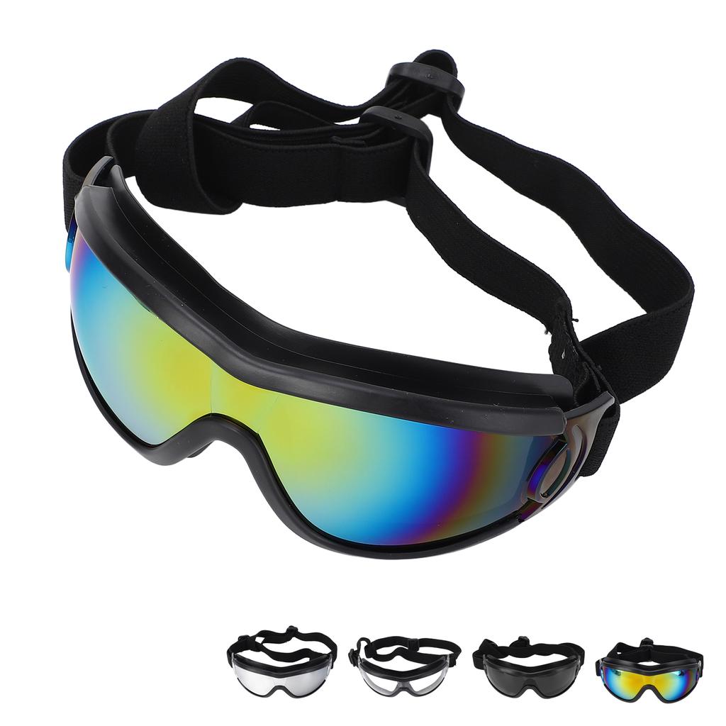 Dog Goggles Wind Proof UV Proof Fog Proof Dog Sunglasses with Adjustable Strap for Outdoor