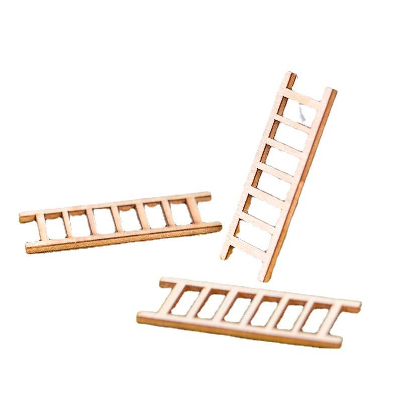 Micro-landscape Ornaments Wooden Staircases Steps CorridorsSucculent Potted Plants Green Plants Ornaments and Decorations