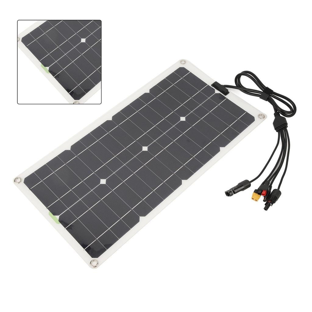Solární panel s regulátorem, monokrystalický, 250W, duální USB port, nabíjení 12V, 24V, 48V, vysoká konverze