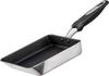 Hokuriku Aluminum Tamagoyaki Induction Made In Even Durable Frying Cast Wooden Metal Total Sold Over 1 Million Japan IH Pan, 16x18cm, Aluminum,