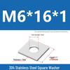 304 Stainless Steel Thickened Square Washer for Curtain Wall (M4-M16)