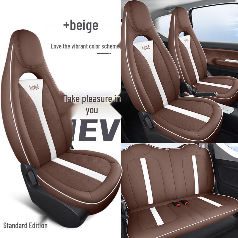 DJGY Sports Leather Seat Cushion Cover for Wuling Hongguang MINI - Four Seasons Pad