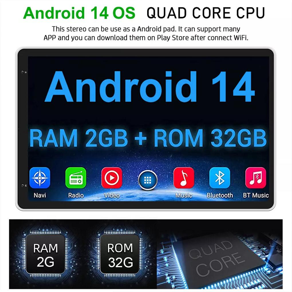 Seamless Navigation Experience Rotatable Car Radio With Built-in Navigation Steering Wheel