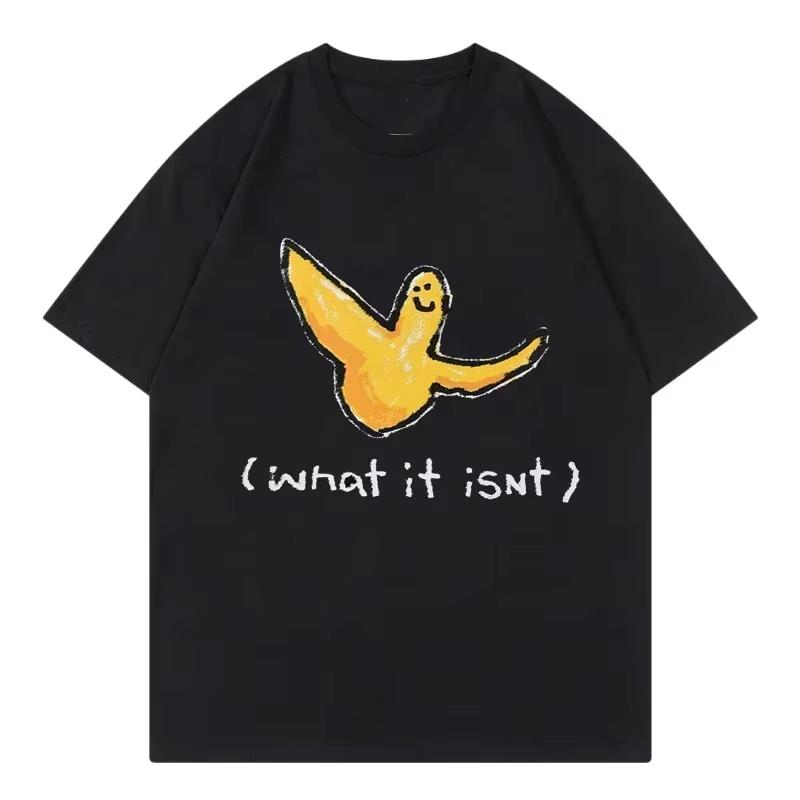 

2026 Womens SummerSouth Korea What It Isnts Tshirt Short Sleeved Tshirt Little Flying Man Brand Tshirt Harajuku Tshirt Clothing S разноцветный