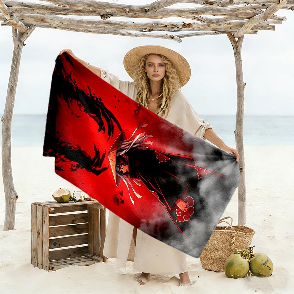 Naruto Beach Towel Super Soft & Absorbent Comfortable Lightweight Suitable for Swimming, Gym, Camping, Yoga Vacation