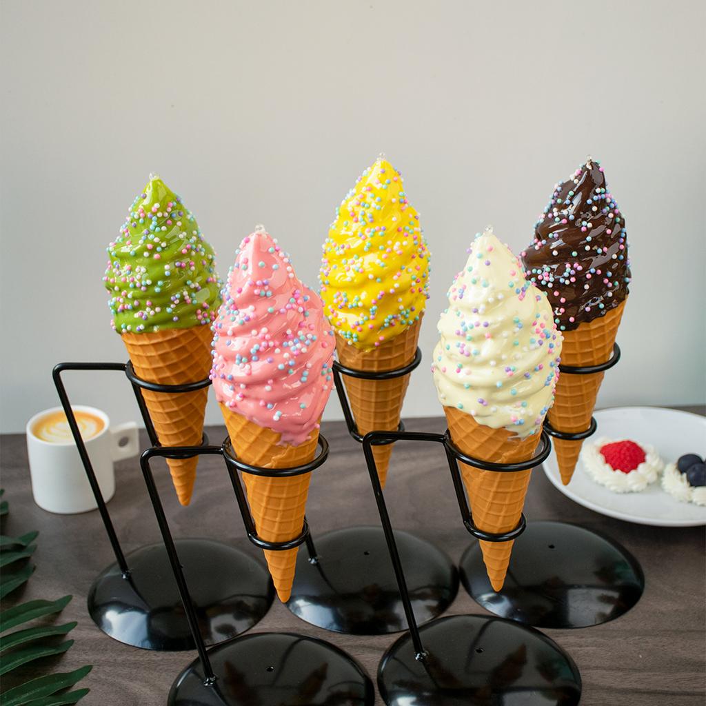 1-piece Set, Simulated Sauce Coated Plastic Ice Cream Model, Ice Cream Shop Display Prop, Photography Stage Prop