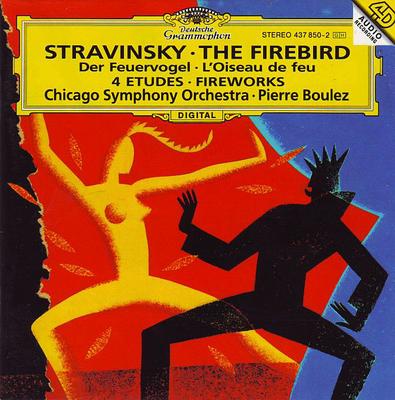 CD IGOR STRAVINSKY ? SIMFONIA CHICAGO - Pasărea de foc ? 4 Studii ? Artificii 4378502 Deutsche Grammo Germania Clasic Folosit