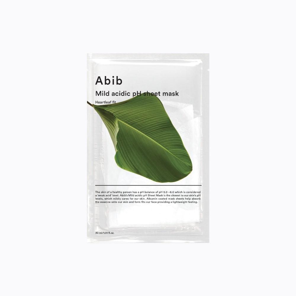 ABIB Mild Acidic pH Sheet Mask Fit Special Set (5 + 1 Sheets) – Choose 1: Heartleaf / Resurrection Plant