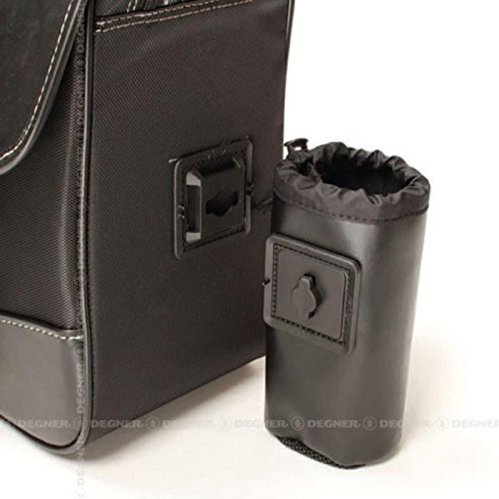 DEGNER Nylon Saddlebag PVC/Nylon Black 33x42x16cm NB-100 (17L Capacity)