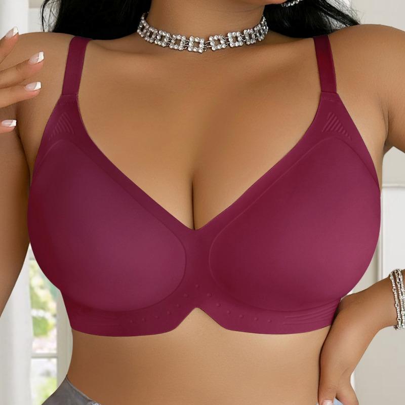 Seamless Plus Size Women Anti Sagging Gathering Bra For Big Bust