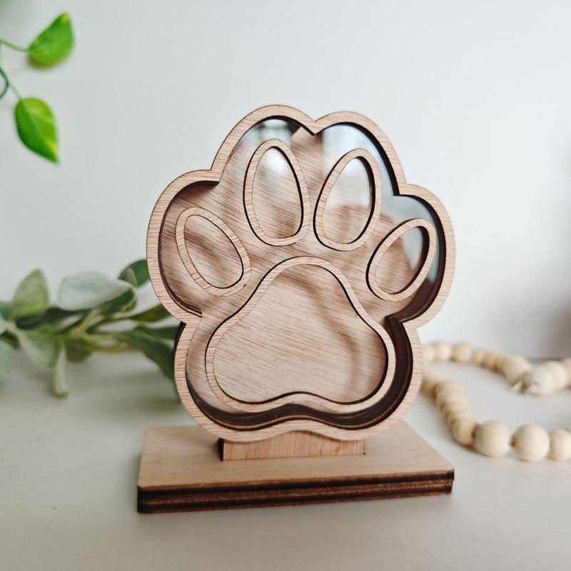 Solid Wood Handwritten Name Dog Hair Memorial Box My Pet's Fur Container Storage Box Pet Ashes Box Pet Memories Collecting Box
