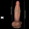 Tekuté silikonové simulační dildo s přísavkou Žena masturbátor Popruh na penis na penis Realistický penis Fisting Slave BDSM