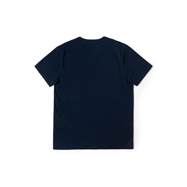 SS24 Slim Fit Round Neck Logo Print Short Sleeve T-Shirt Men Tops Navy-Blue LMT007521K9900FA05179