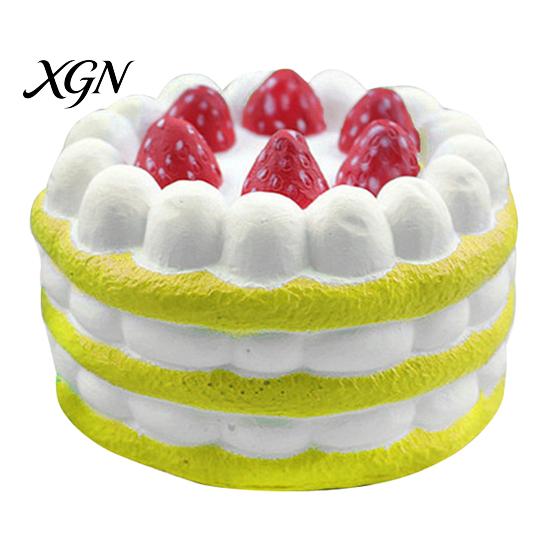 Realistic Cake Toy Simulated Squeeze Soft Slow Rising Rainbow Layer Anxiety Relief Slice Stress Sensory for Adults Kids Classroom