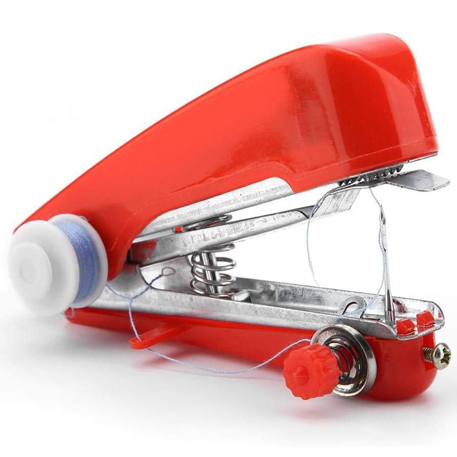 Portable Handheld Mini Sewing Machine Manual Compact Easy-to-Use Sewing Tool Adjustable Tension Knob Quick Repairs Outdoor JXB