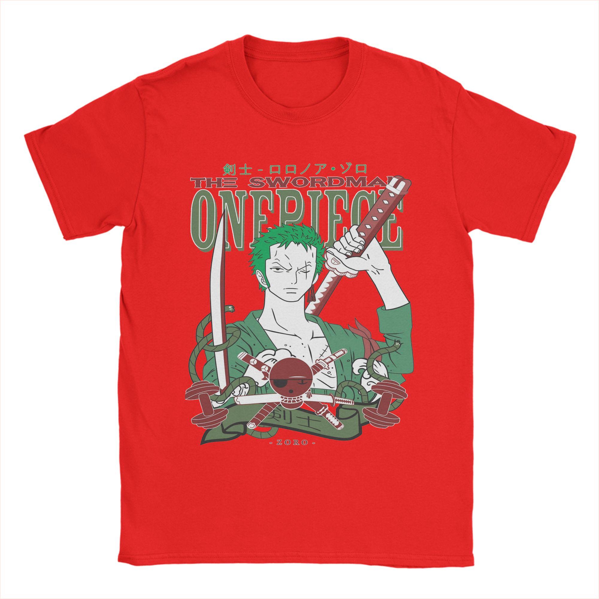 

Roronoa Zoro TShirts for Men Ones Pieces Novelty 100 Cotton Tees O Neck Short Sleeve T Shirt Gift Idea Clothing S