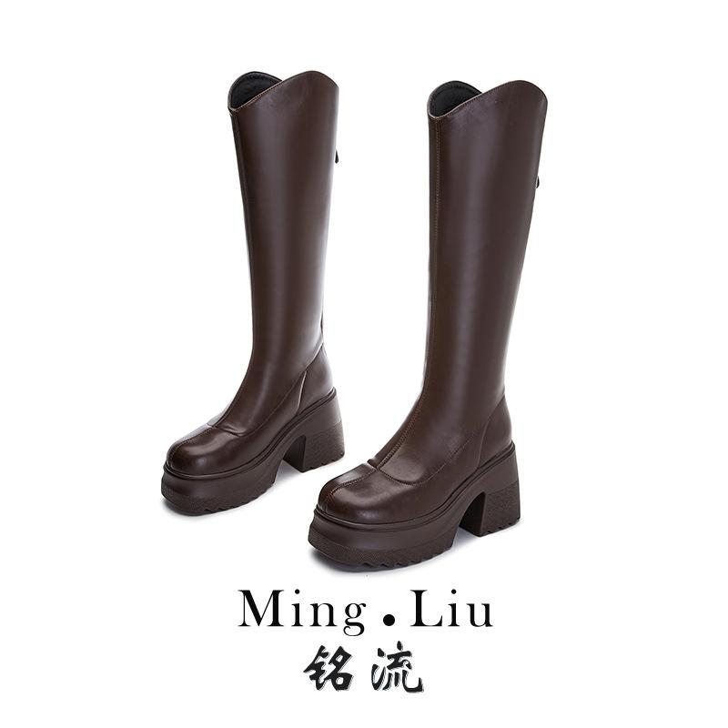 

Сапоги женские новые сапоги до колена на толстом каблуке, сапоги-рыцари на высоком каблуке, сапоги на толстой подошве 40