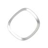 For Volvo S60 2019-2024 Matte Silver Steering Wheel Horn Button Ring Trim 1PCS