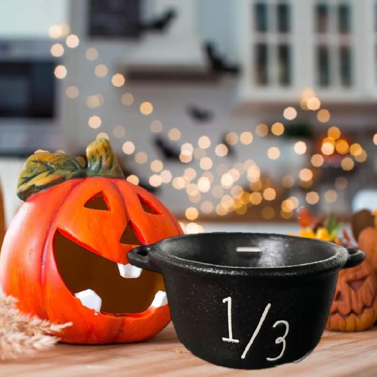 Mystical Halloween Cauldron Measuring Cups Witches Themed Baking Essential For Potion Recipes Party Supplies And Festival Crafts