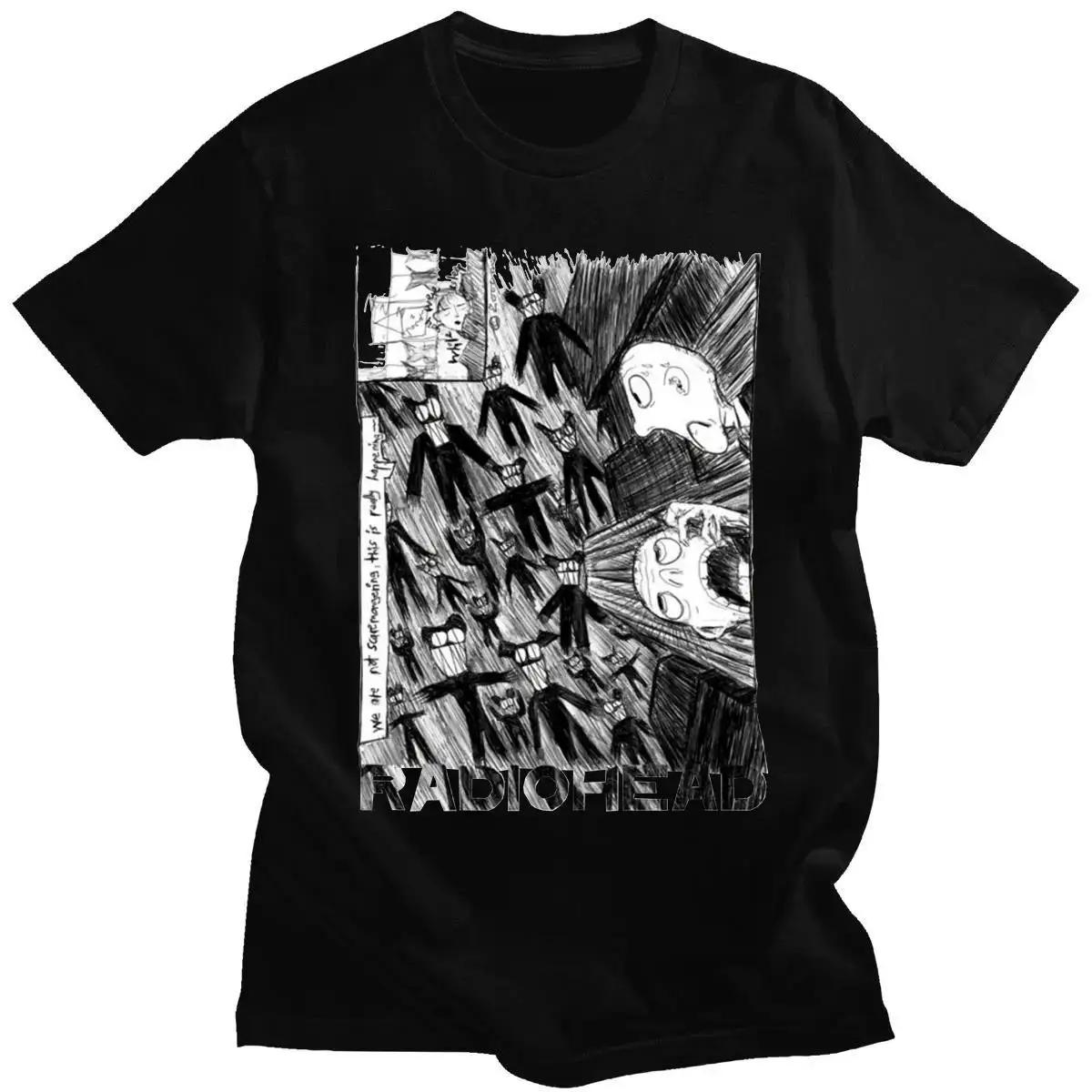 

Radiohead Graphic Unisex Print TShirt Hip Hop Rock Band T Shirt Fashion Casual Crew Neck Short Sleeve Plus Size T Shirt Unisex Tee XL