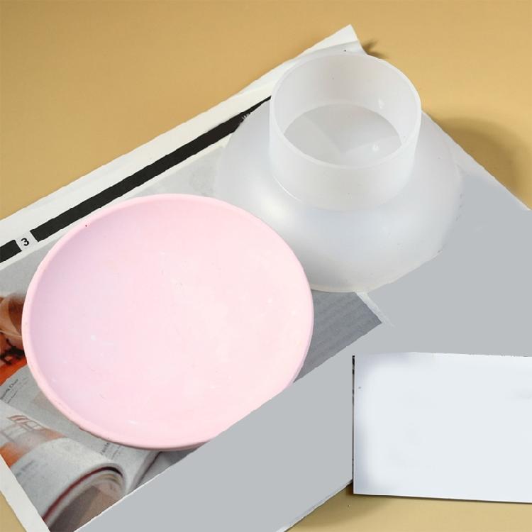 Easy Demold Silicone Mold for Footed Fruit Bowl Unique Tableware Making Mould for Handmade Enthusiasts Jewelry Supplies