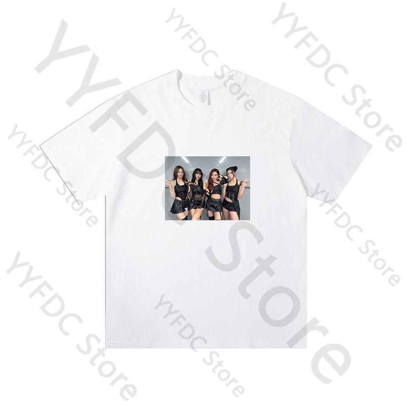 KISS OF LIFE T Shirt Kpop JULIE NATTY BELLE HANEUL Print Tshirt Women Unisex Summer Tee KISS OF LIFE Album Born To Be XX Clothes