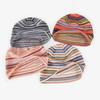 Unisex Beanie Summer Hats Soft Breathable Beanie Hats Striped Patterned Openwork Breathable Knit Hat for Outdoor Summer Vacation