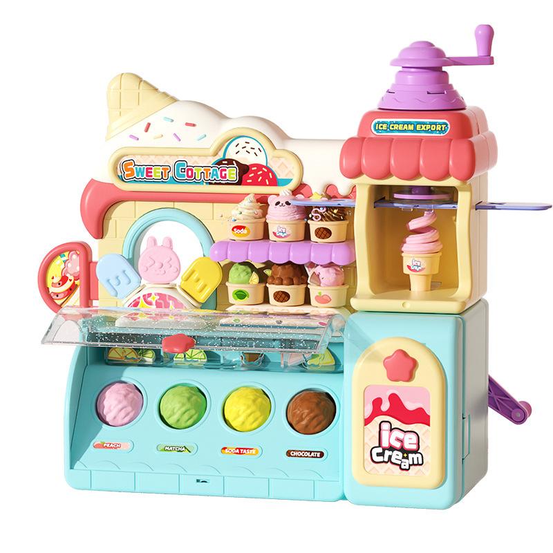 Девочки DIY цветная грязевая машина для мороженого игрушка игровой домик ультра легкая глина пластилин форма детский подарок на день рождения