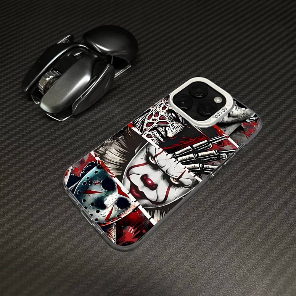 

Halloween Michaels Myers Colorful Phone Case For iPhone 17 16 15 14 13 12 11 Pro Max Plus Matte Cover iPhone 13 pro