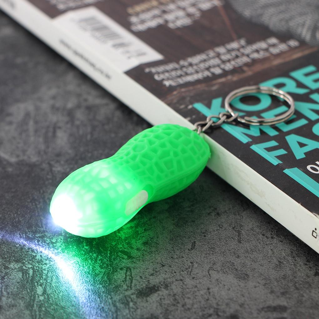 Peanut Light Keychain Cute Car Keyring