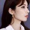 New Arrivals Open Run Tinseo EarRing Cubic Ring One Touch Women Round Drop