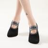 Professional Women Anti-slip Yoga Socks Backless Bandage Pilates Socks Ladies Ballet Dance Fitness Slipper Cotton Sports Socks