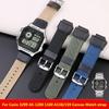 Per Casio 3299 Ae-1200 1100 A158/159 Movimento tela Cinturino per orologio Pupilla all'aperto Subacquea Nylon Cinturino per orologio Nero verde militare cachi blu