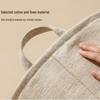 Large Waterproof Cotton Linen Storage Basket for Laundry and Toys