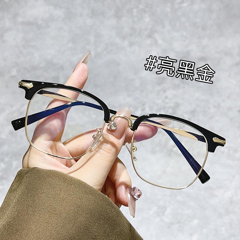 Glasses Frame Retro Sven Scum Glasses Half Frame Glasses High Value Anti Blue Light Trend