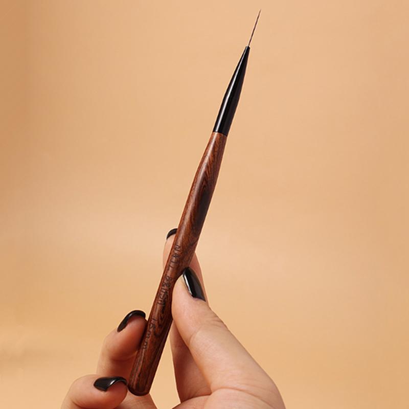 Nail Art Liner Brush French Plaid Nail Art Brushes Set Line Grid Pattern Drawing Pen For Diy Uv Gel Extension Painting Supplies
