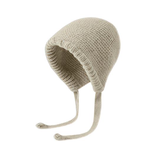 Women Retro Knitted Hat Winter Warm Rhombus Pattern Hat Big Head Sized No Brim Hat for Daily Outings Parties Dating