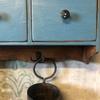 Wooden wall cabinet with hooks and drawers handmade