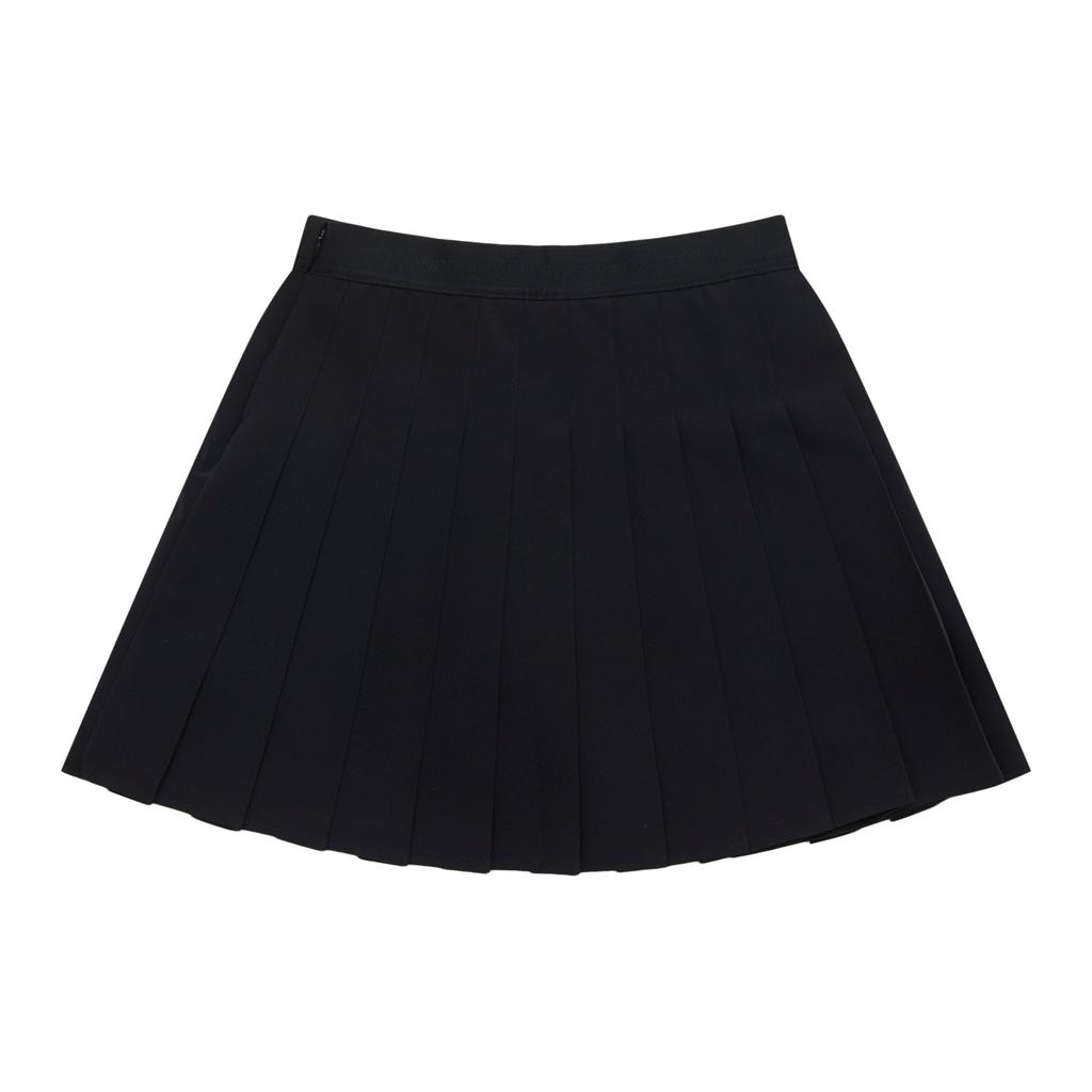 MLB College Style New York Yankees SS24 Embroidered Logo High-Waisted Pleated Skirt Shorts Women skirts Black 3FSKV0143-50BKS
