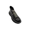(WMNS) Alexander McQueen Tread Lace Up Boot 'Black Silver' Women's 595469WHQSG1090