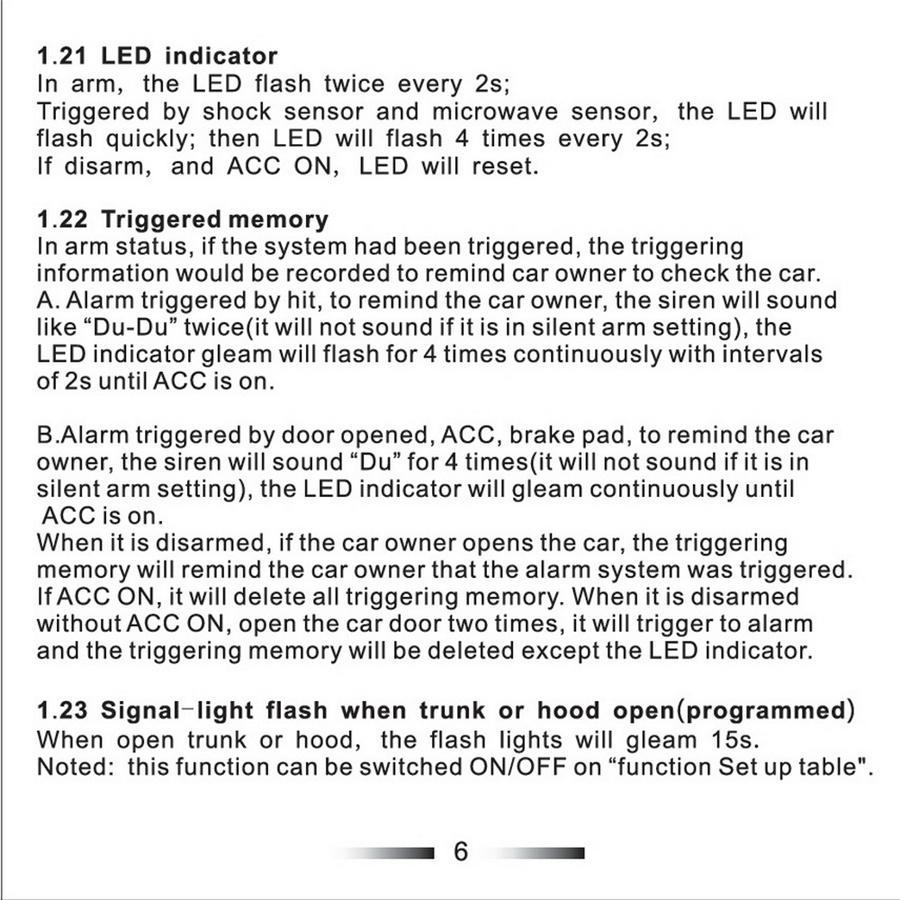 Universal 12V 2-Way Car Alarm Security System Remote Engine Start Anti-hijacking