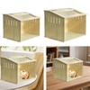 Wooden Hamster Cage with Ventilation Window Small Animal Habitat Brooder Box for Guinea Pig Chick Birds