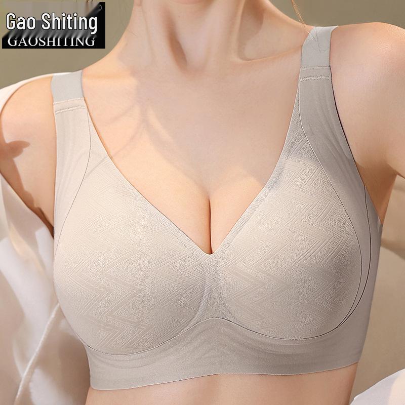 Wirefree Large Bust Minimizer Bra - Women's Anti-Sagging Seamless Support with Fixed Cup