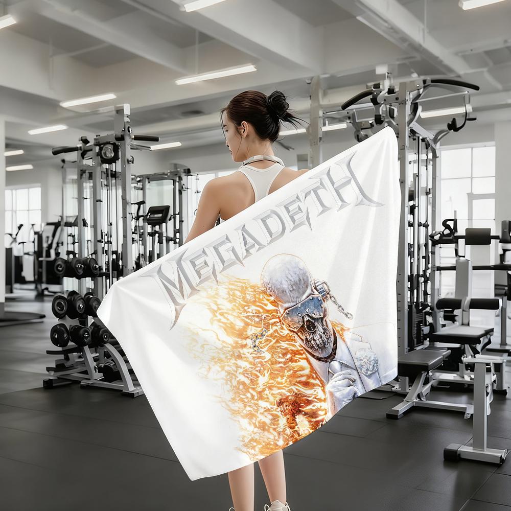 Rock Band M-Megadeth flag Towel Quick Drying Beach Towels Are Suitable For Swimming Pools Camping Yoga And The Gym
