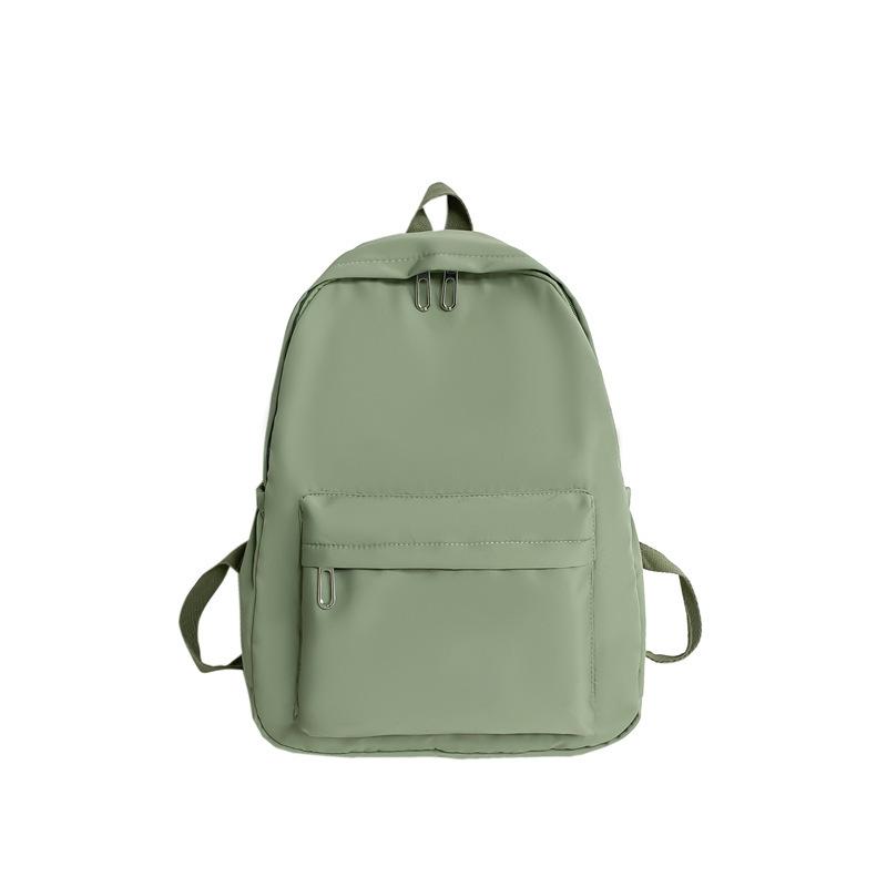 Casual Large-capacity Backpack Girls Ins Style Fashion College Student Schoolbag Men's Korean Version Solid Color Travel Backpack